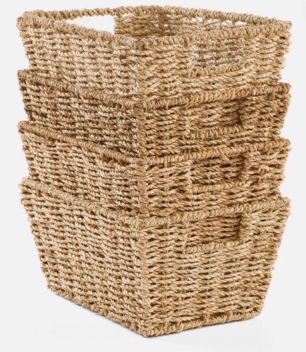 Seagrass storage baskets - seagrass,