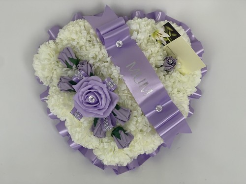Heart shaped silk artificial - heart,