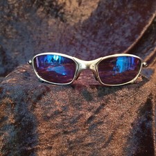 Oakley Juliet Polished Blue X Metal Sunglasses 