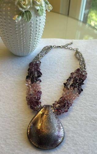 Artisan dichroic glass pendant - dichroic,