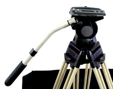 VINTEN VISION 10AS MASTER FLUID HEAD PAN BAR PLATE TIE DOWN KNB SERVICED 34.5Lbs