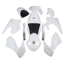 Trim Set Complete White with Bench for Pocket Bike - HMParts
