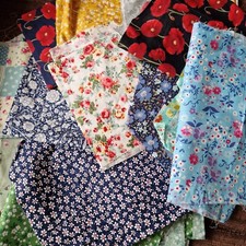 Floral 100% Cotton Fabric Off