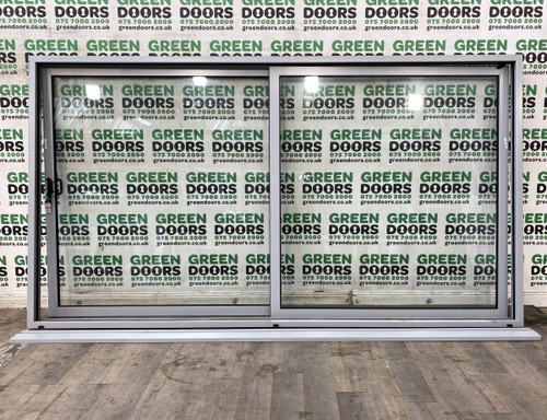 Grey sliding patio doors - grey,