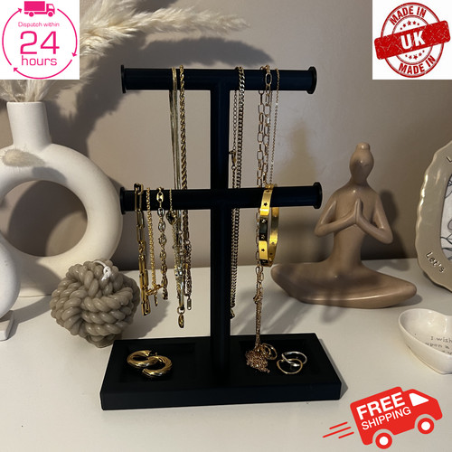 Black bar jewellery display - jewellery,