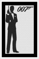 James Bond 007 Cross Stitch