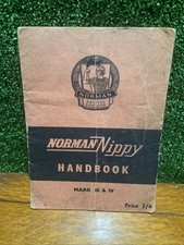 Rare Norman Nippy Handbook Mark 111 & IV Autocycle Ashford Mancave