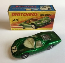 Matchbox (SF) NO:45 GROUP 6 METTALIC GREEN (square 7 bonnet) VNM with Good Box