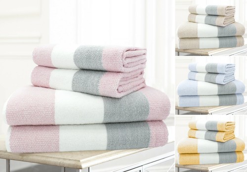 Luxury cotton stripe towels - luxury,