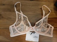 AGENT PROVOCATEUR RARE SEXY BLUSH HENRIETA BRA 34C NEW