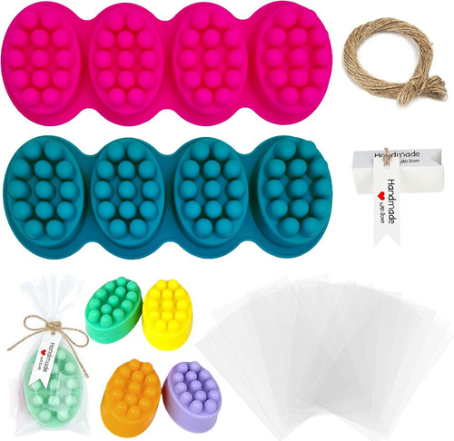Silicone soap making kit - making, with