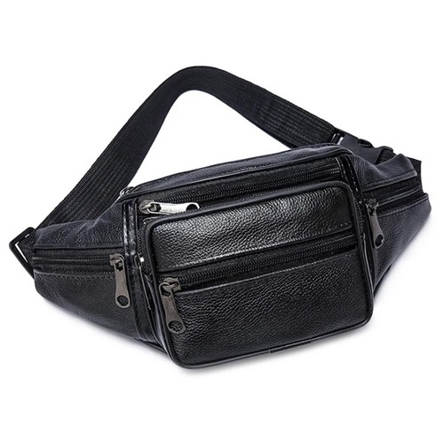 Real leather zipped secure - leather,
