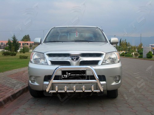 Toyota hilux chrome bull bar - hilux,
