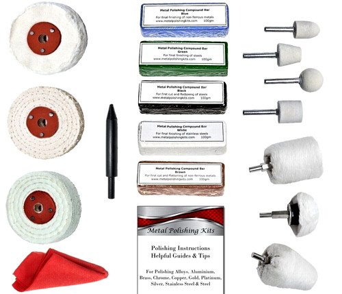 Metal polishing buffing drill - metal,