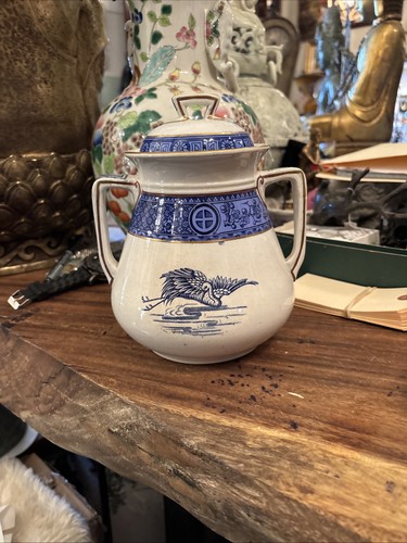 Antique blue and white satsuma - antique,