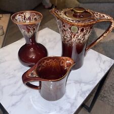 104 Vintage Kernewek Pottery Coffee Pot , Jug And Vase