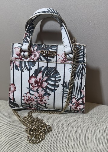 Guess floral crossbody satchel - crossbody,