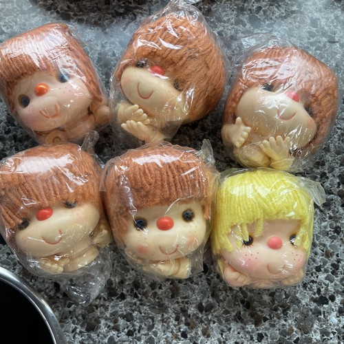 Vtg craft lot doll - lot, head