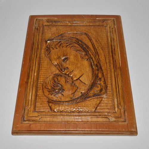 Vintage carved wood - vintage, madonna