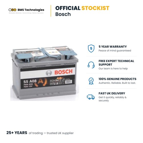 Bosch s5a08 car battery - car,