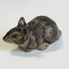 Poole England Mouse Ornament Figurine J Cute Brown Sitting 7cm