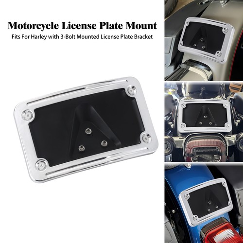 Chrome curved laydown license - chrome,