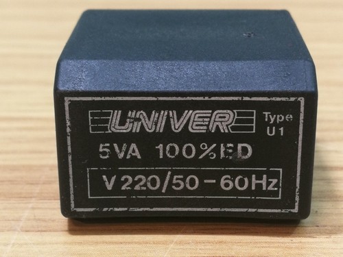 Univer solenoid valve - univer, coil