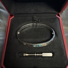 Cartier LOVE Bangle  18k white