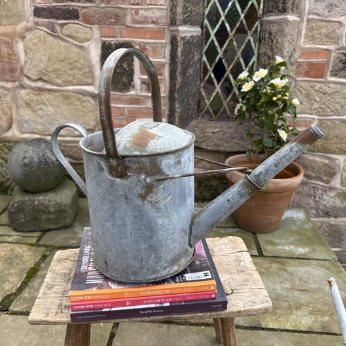 Vintage galvanized watering - vintage,