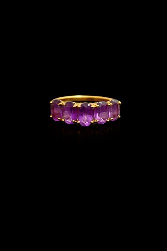 Vintage 9ct gold five - 9ct, five-stone