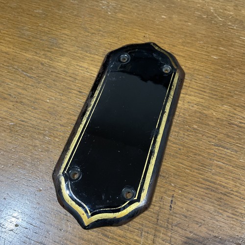 Black ceramic door finger push - black,
