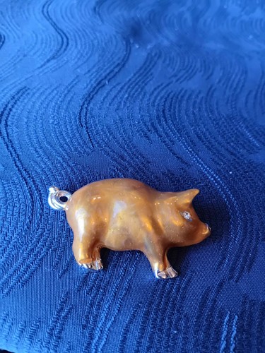 Vintage pot belly - pot, pig