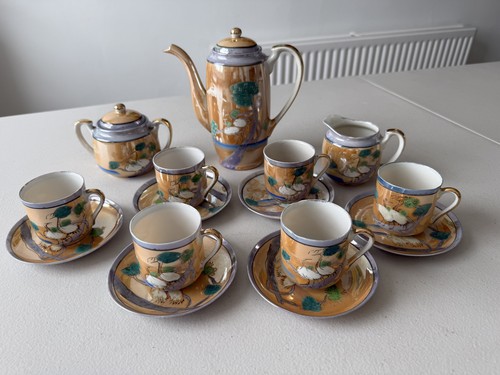 Vintage japanese hand - hand, painted