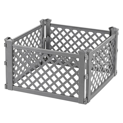 Pack grey plastic fence - grey,