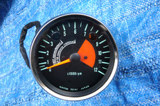 Kawasaki S1 S2 250 350 1972 Tachometer Instrument Rev Counter Gauge