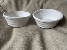White Dishes/ramekins X 2