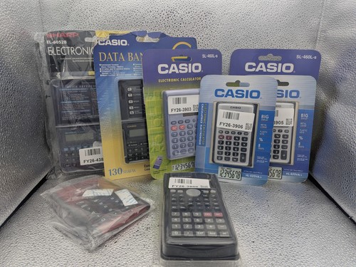 Job lot vintage calculators - job,