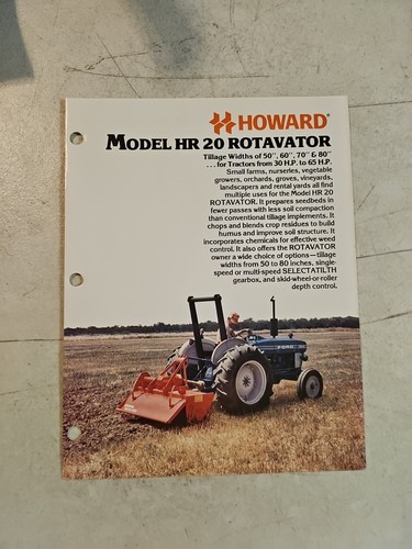 Vintage howard hr20 - howard, rotavator