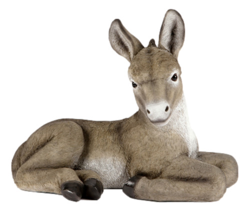 Laying donkey ornament - home, or