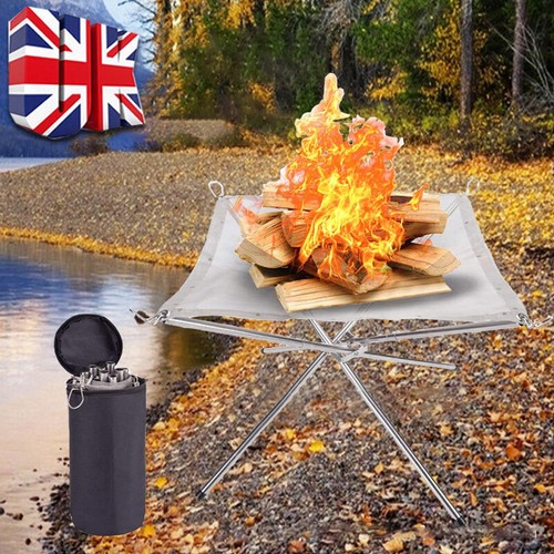Folding portable fire pit mesh - portable,