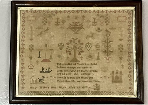 Needlework sampler - needlework,