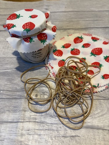Strawberry jam jar covers - jam, x20