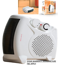 Fan heater with 2 heat