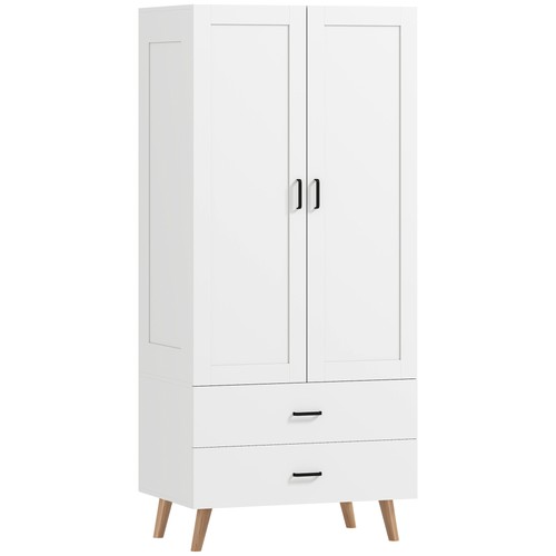Homcom wardrobe with drawers - with,