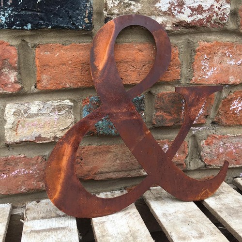 Rustic metal letter - rustic,