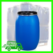 Large 220 Litre Open Top Blue Plastic UN Approved Food Storage Keg Barrel
