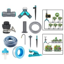 Adjustable Nozzle Drip Irrigation Kit for Tailored Plant Watering Solutions