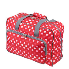 Sewing Machine Bag Red Dot 33 x 45.7 x 20.32 cm - Sew Stylish PT660-RED-POLKA