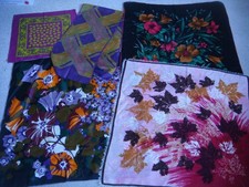 5 x Vintage Mainly Pink/Purple