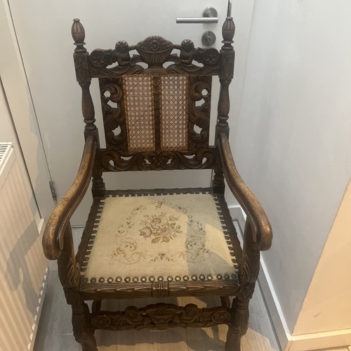 Victorian style carved oak - style,